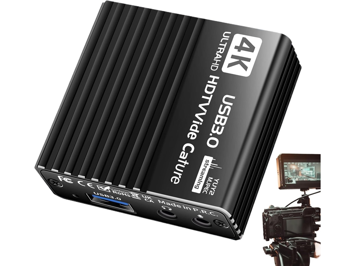 Tarjeta De Captura Usb Full Hd Para Dispositivos 4k Con Latencia De 60 Fps.