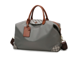 (Gris pequeño) Neceser de viaje de corta distancia, gran capacidad, bolso de mano, para viajes de negocios y de negocios, yoga y gimnasio.