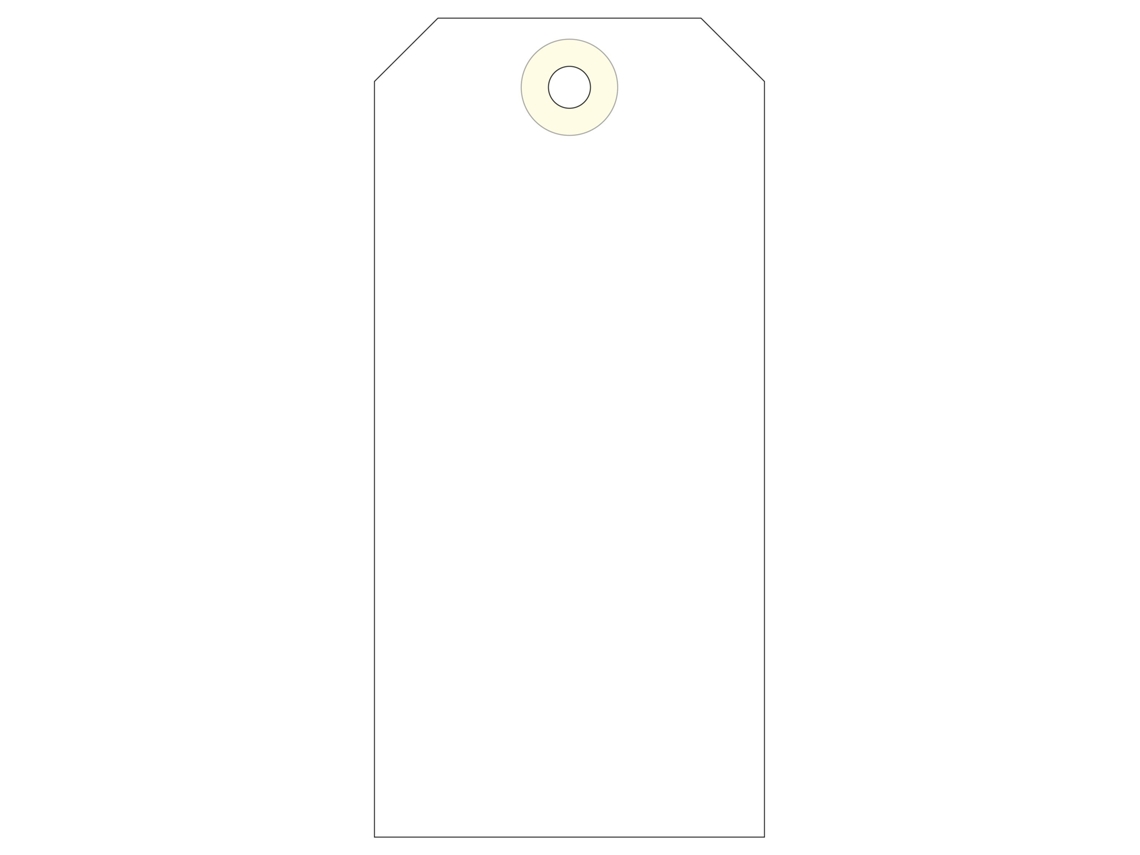 Etiquetas Colgantes APLI (Crema - 120 X 57 mm)