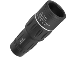 Telescopio monocular 40x60 HD, adaptador para smartphone, antideslumbrante, para senderismo, camping, viajes, color negro, Yizhood