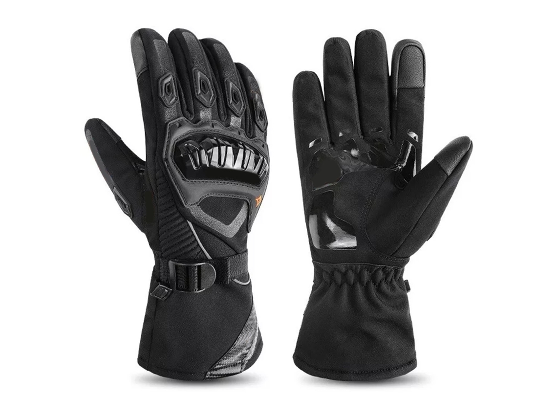 2026-guantes De Moto Con Pantalla Táctil Articulación Dura Impermeables Resistentes A Caídas Deportes De Motor Negro M