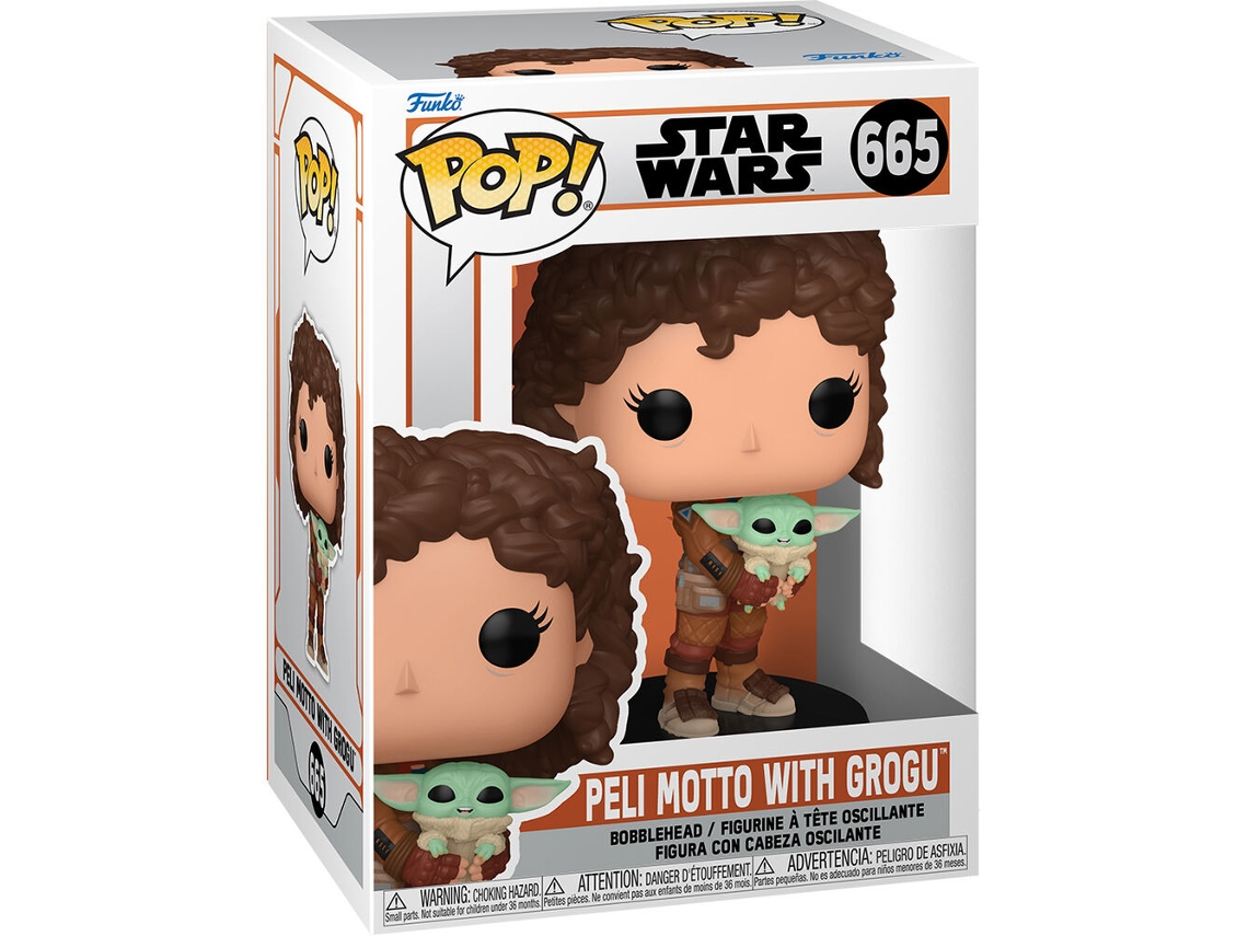 Figura Pop Star Wars Mandalorian 9 Peli Motto Con Grogu B.active