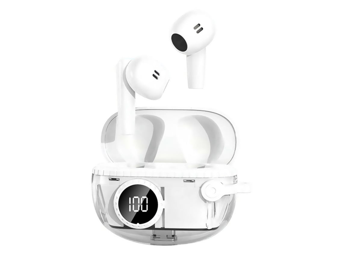Auriculares Bluetooth inalámbricos verdaderos V5.3 Modo dual Juegos Música Conexión automática Blanco VEANXIN