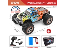 Coche RC 1/20 2.4g 4x4 50 km/h, eléctrico, derrape todoterreno simulado, naranja Aeuzwr
