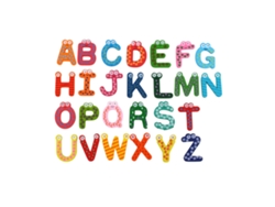 Ats-conjunto De 26 Letras A-z Mágnetes De Madera Para Nevera Juguete Educativo Infantil Alfabeto