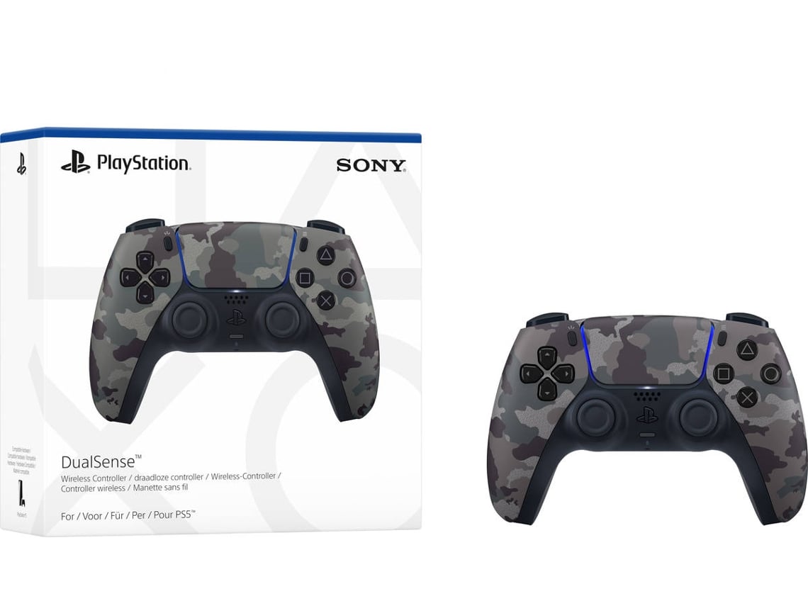 Mando PS5 SONY DualSense Grey Camouflage (Inalámbrico)