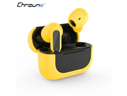 Auriculares Bluetooth True Wireless Estéreo con Cancelación de Ruído Ativo Chrons Amarelo VEANXIN