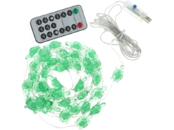 Luz Led De Plástico Para Bodas, Color Verde.