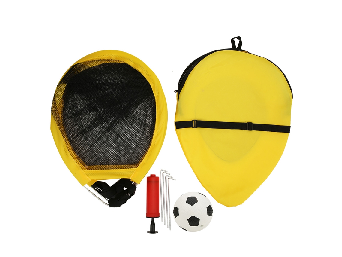 Puerta De Fútbol Plegable De Tela Y Hierro De 68 Cm. Juguete Deportivo Infantil Para Uso En Exteriores E Interiores.