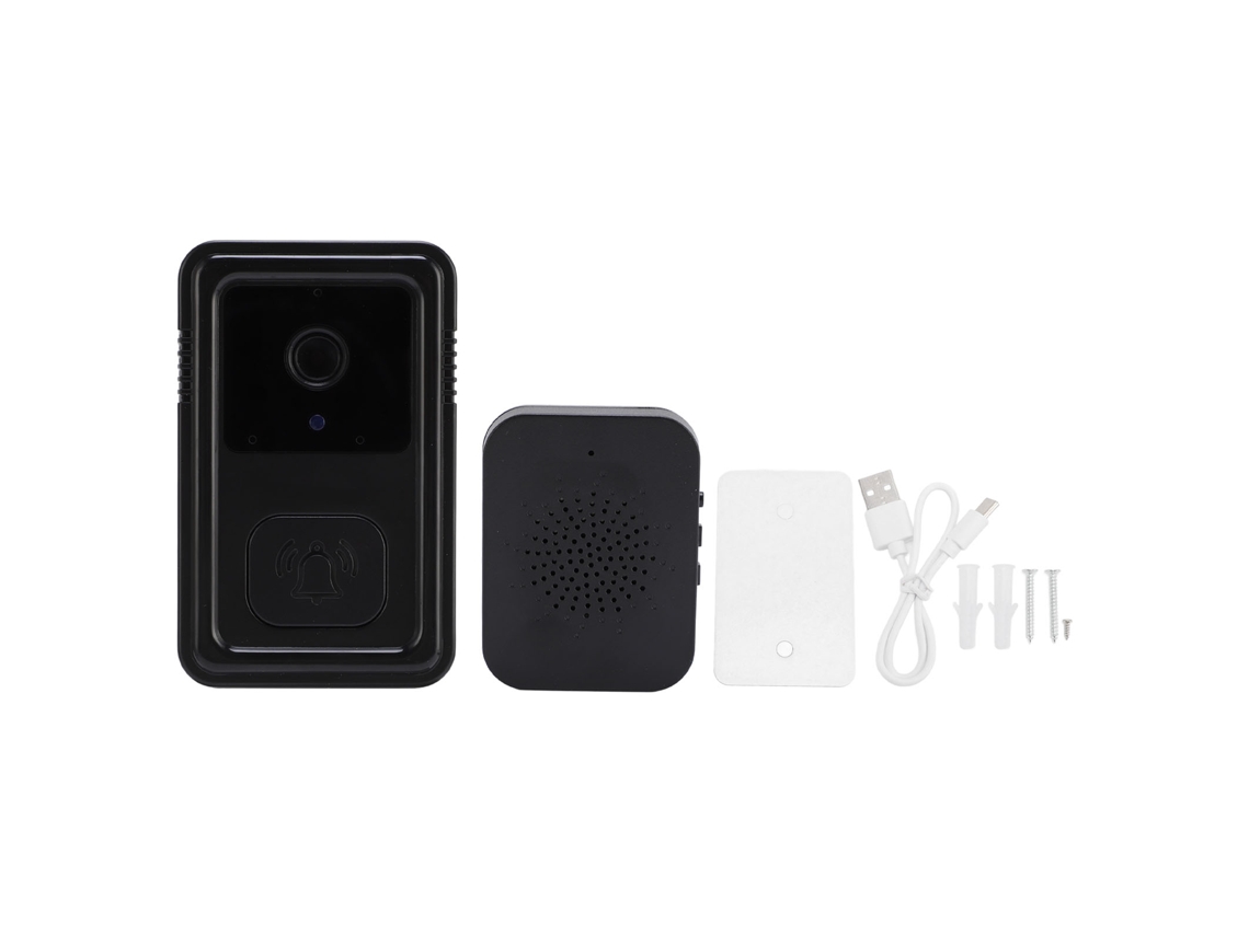 Cámara de timbre inalámbrica inteligente con wifi de 2,4 GHz, vídeo e inteligencia artificial para el hogar inteligente.
