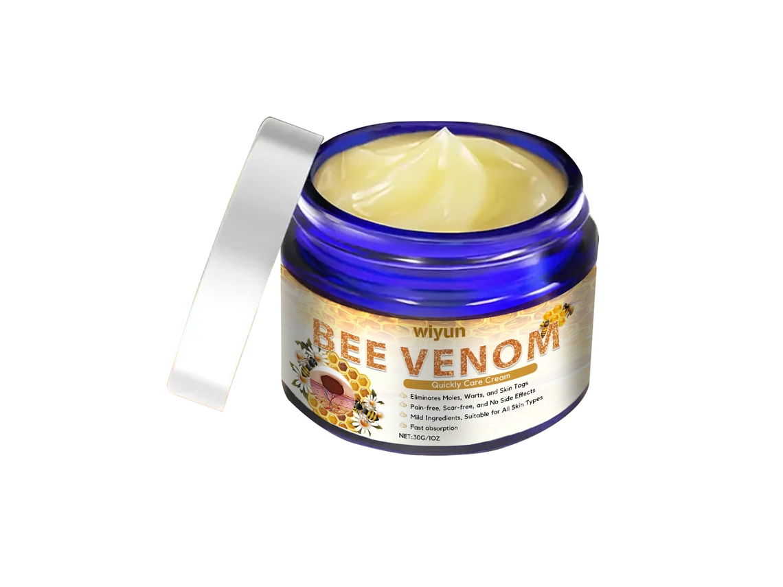 Crema purificante con veneno de abeja para una piel sana.