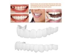 Juego De Carillas Dentales Postizas Superiores E Inferiores Con Estuche Para Prótesis Y Gutapercha.