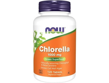 Té NOW Chlorella (120 tabletes)