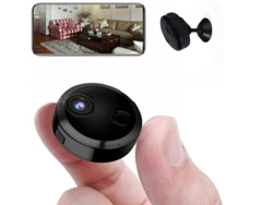 Mini cámara espía WiFi Grabación de video 1080P Transmisión en vivo Cámara espía oculta inalámbrica Cámara para niñera/Visión nocturna IKIKSO