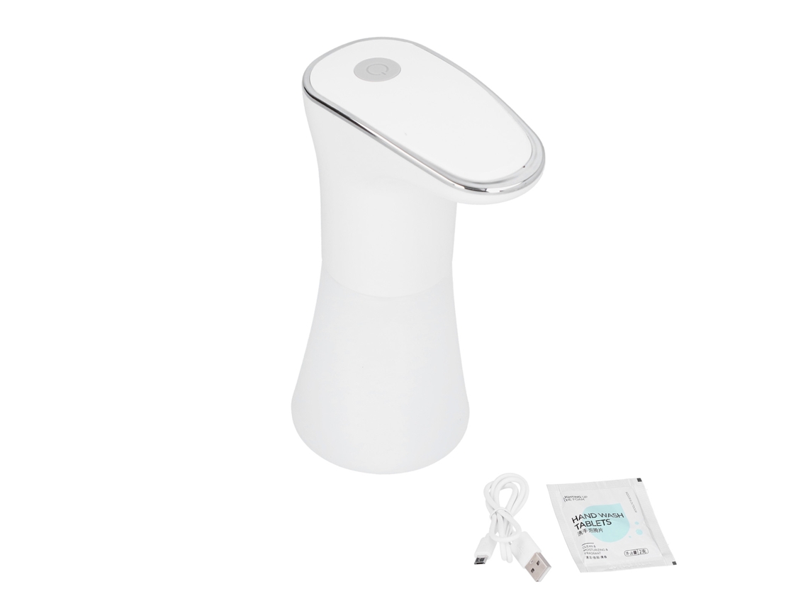 Dispensador de jabón automático con sensor, recargable por USB, para cocina, baño y hotel.