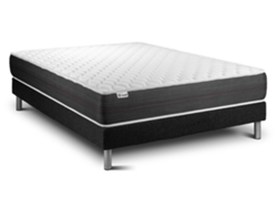 Conjunto Muelle Vital 135 X 200 Cm Kit Somier Negro
