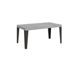 Mesa Extensible 120/380x90 cm Flame Premium Hormigón Patas Antracita Itamoby