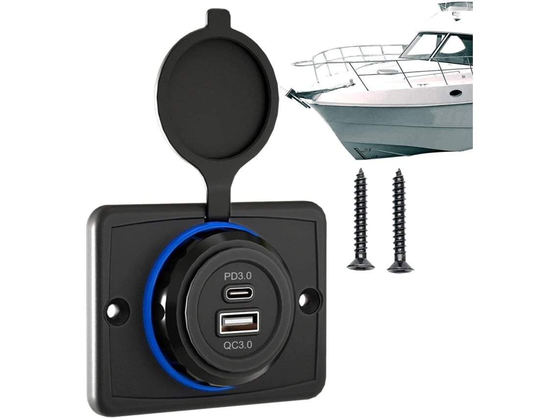 Carregador Usb Para Carro, Adaptador Para Painel, Carregamento Rápido.