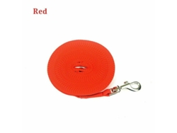 Lazo De Entrenamiento Para Perros Extra Largo 15-30m Resistente Para Caminar Y Llamada Con Clip De Acero Inoxidable Red-3m