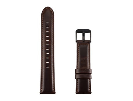 Pulsera ELKUAIE 20 Mm/22 Mm Compatible con Samsung Marrón