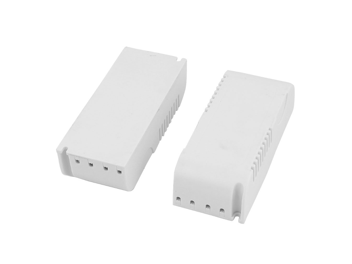 Caja de conexiones para controlador LED de corriente constante en plástico, 109x46x31 mm, 2 unidades CHABERLU