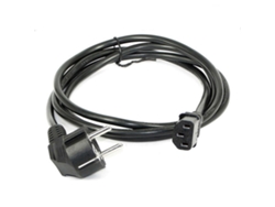 Cable adaptador de corriente para hervidor eléctrico, ordenador, impresora, fotocopiadora, monitor, televisor y cinta de correr, con longitudes de 1 m/1,5 m/1,8 m/3 m