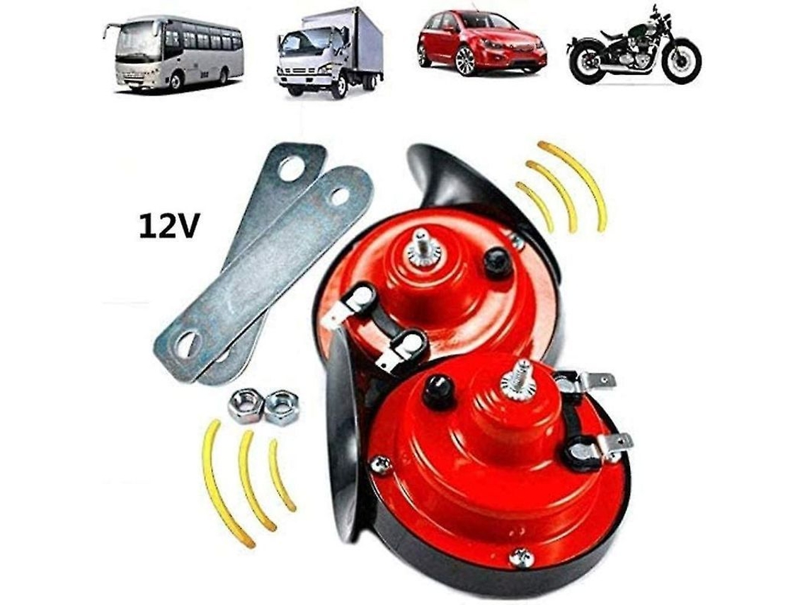 Timbre Eléctrico Para Camiones, Timbre De Doble Espiral Weg 300db 12v, Compatible Con Vehículos, Barcos Y Motocicletas.