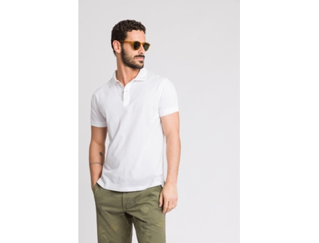 Polo de Hombre THROTTLEMAN Algodón Blanco (2XL)