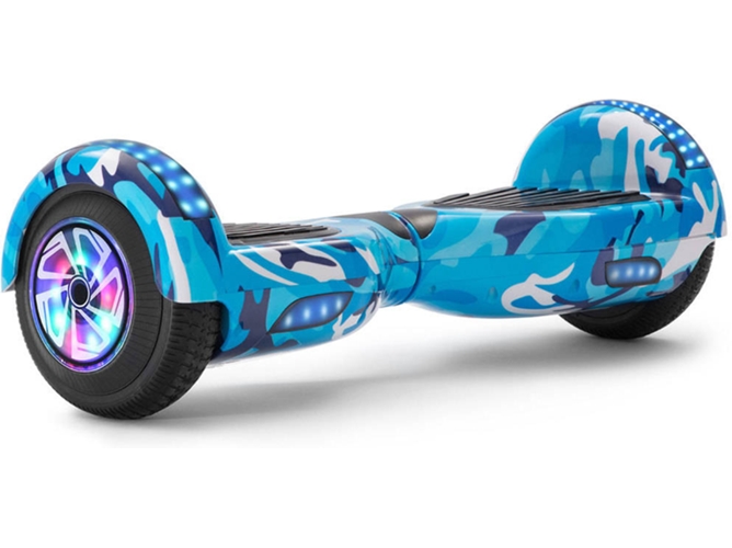 Hoverboard E-RIDES TLTL12 Azul (Altavoz Bluetooth|Autonomía: 30-60 min| Velocidad Máx: 12 km/h)