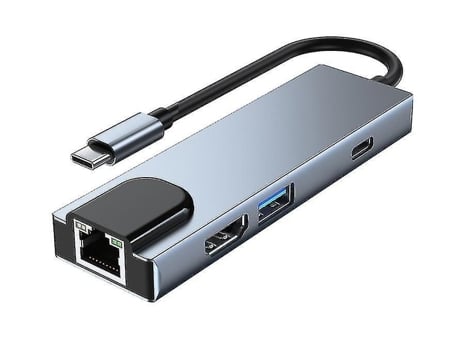 Hub Docking Station Orico 6 In 1 Type-C Multi-Function Rj45 Lan Hdmi Usb 3.0 Sd