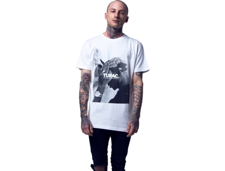 Camiseta MISTER TEE 2pac f* the world Hombre (XS - Blanco)