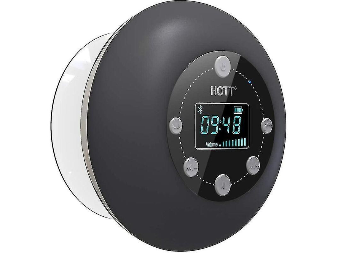 Radio Para Ducha Con Altavoz Bluetooth 5.0, Resistente Al Agua Ipx4, Con Pantalla Y Reloj.
