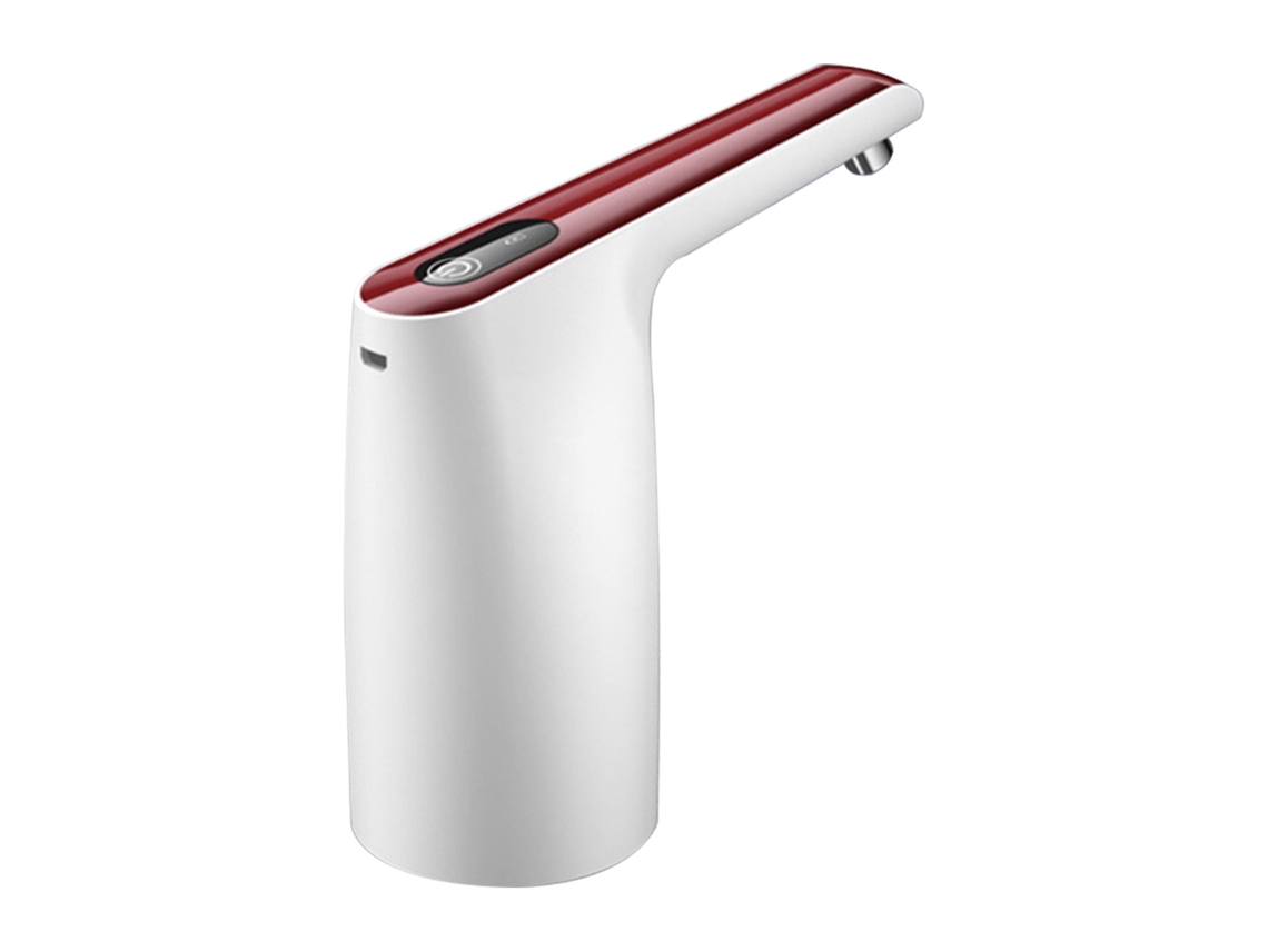 Bomba de agua eléctrica, dispensador de agua embotellada de 5 galones, carga USB, Chrui (rojo)