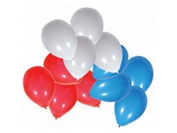 Juego de 24 globos KIMPLAY - Azul/Blanco/Rojo - Mixtos - A partir de 8 años