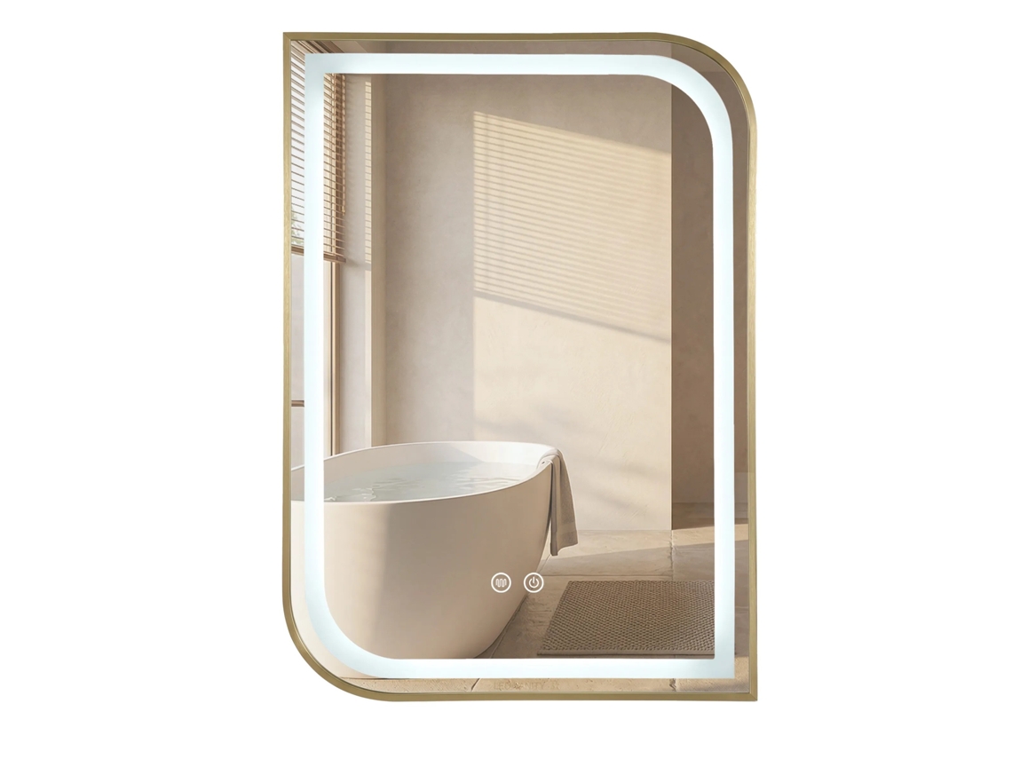 Espejo Rea Zone Gold 70x50 Led
