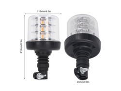 Baliza LED giratoria de 360 grados 2026-as-54w, luz de advertencia de emergencia DC12-24v