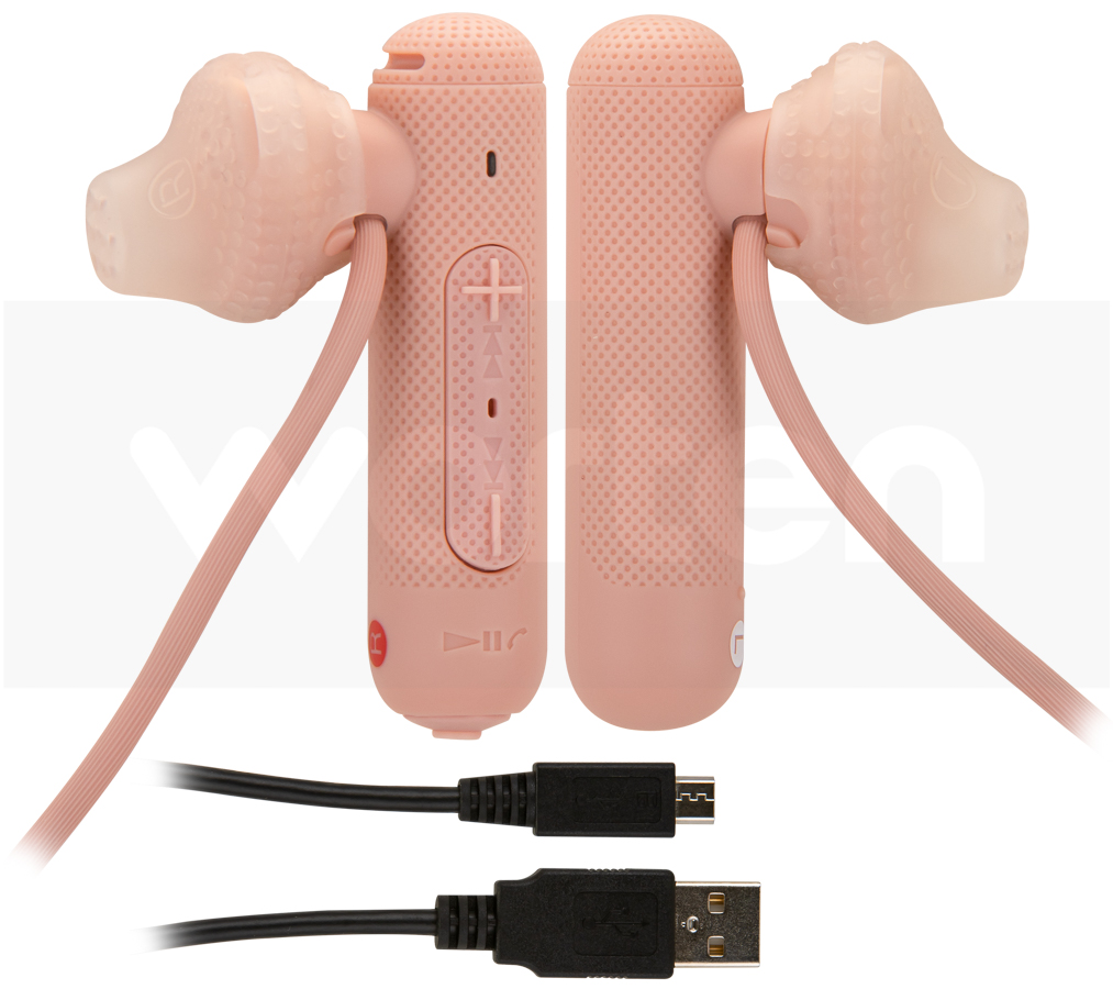Auriculares Bluetooth SONY Wisp500 (In Ear - Micrófono - Rosa)