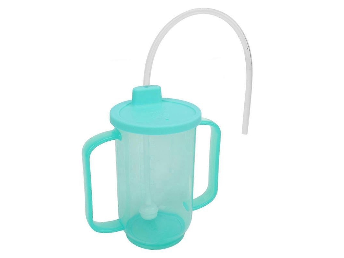 Vaso antiderrame 2026dn para personas mayores y personas con discapacidad, con dos asas y tapa protectora.
