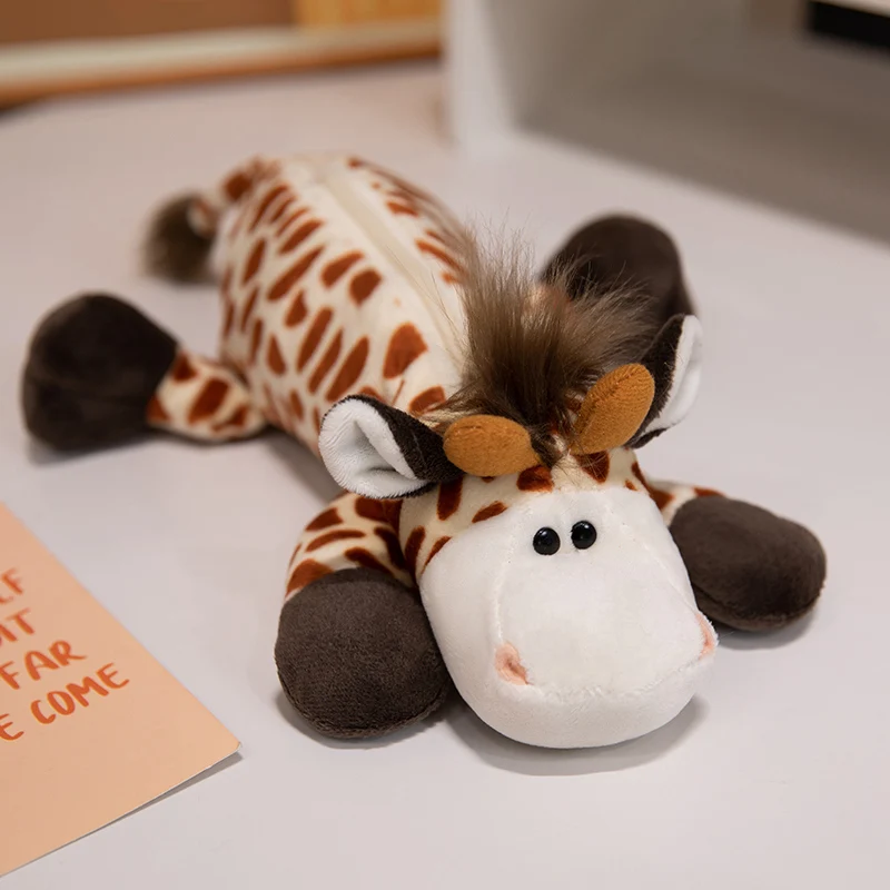 (estilo 14, 26 Cm) Estuche De Peluche Con Diseño De Animales De Dibujos Animados, Bolsa De Almacenamiento De Material Escolar Infantil De Gran Capacidad.