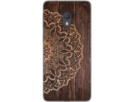 Carcasa Alcatel 1C (2019) TUMUNDOSMARTPHONE Madera 06 Multicolor