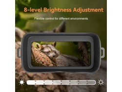 Prismáticos De Visión Nocturna 4k Negros ipree Gafas De Visión Nocturna Infrarroja Pantalla Grande De 3 Pulgadas Zoom Digital 8x Luz Táctica