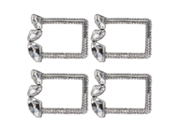 4pcs Decorations de Pérola Diamante Clip de Sapato Moda Bijuterias de Liga