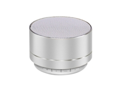 Altavoz Bluetooth inalámbrico, entrada auxiliar, función de llamada, tarjeta TF, alta fidelidad Mdug (plateado)