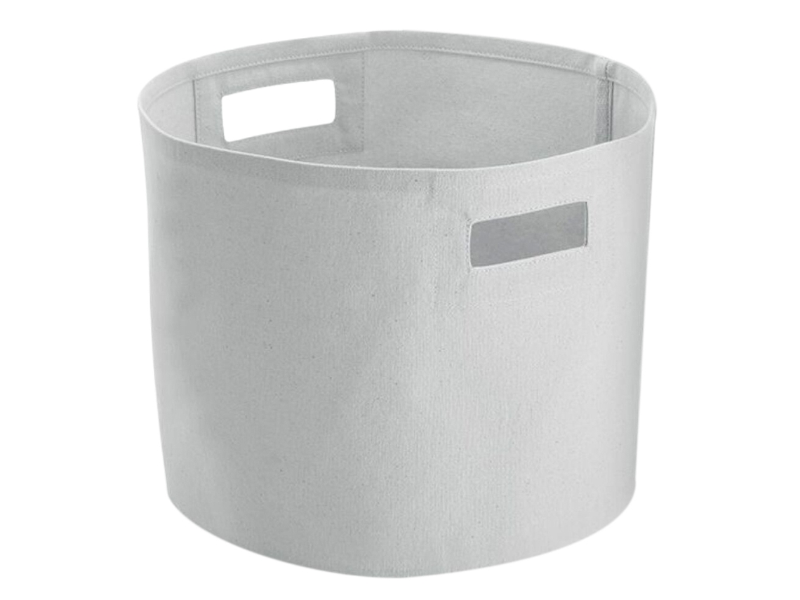Cesta de almacenamiento de lona Westford Mill G, color gris claro