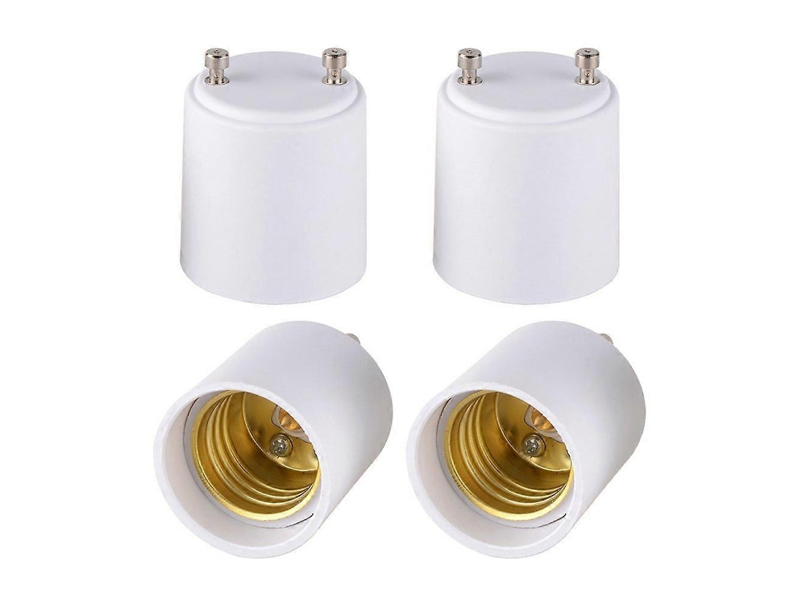Rebe-adaptador Gu24 A E27 E26 Para Bombilla Led Convierte Fixture De Base De Pines A Socket De Tornillo Estándar 4 Paquetes