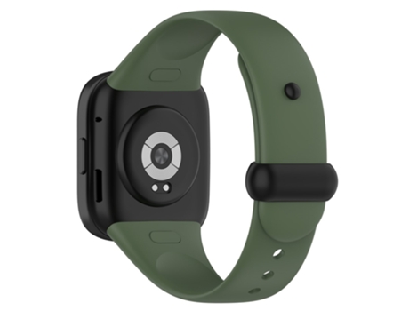 Correa de Silicona con hebilla de botón para Xiaomi Redmi Watch 3 - verde claro/negro