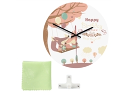 Reloj De Pared Redondo Silencioso De Metal Con Diseño Nórdico Retro De Animales Y Estilo Moderno De 28 Cm