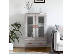 Lovely Home Armario Alto Derivados de Madera 69,5X31X115Cm Gris Sonoma