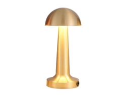 Lámpara De Mesa Inalámbrica Táctil Recargable Usb Led Regulable Luz Nocturna Para Dormitorio Lclgold Oro