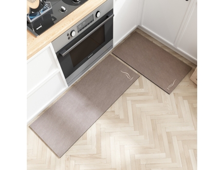 Alfombras antideslizantes para el piso de la cocina, alfombras lavables para el lavadero, patrón 6-45x70cm45x150cm Set LUUCOZK